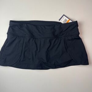 Jag Swim Skirt Womens Small Black Swimsuit Bottom Skort JGSS5002 NWT